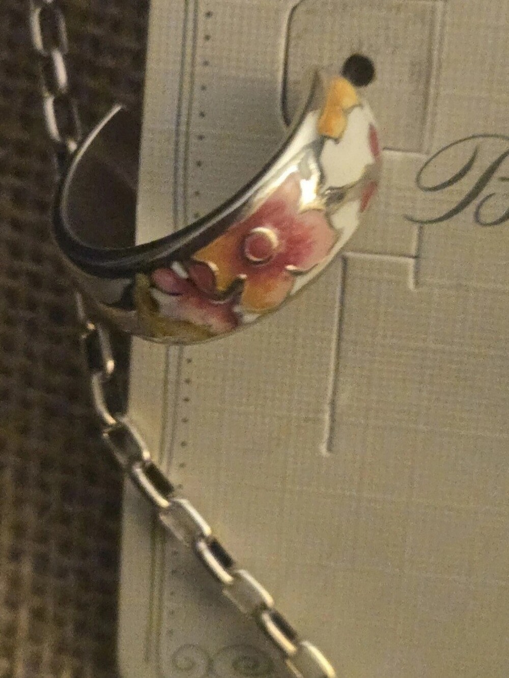 Brighton Kyoto In Bloom Sakura Floral Enamel Necklace Earrings Set NWT - Picture 5 of 11